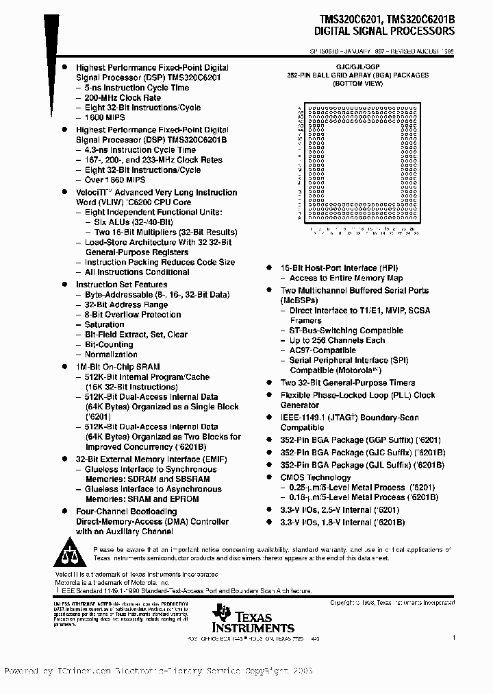 TMS320C6201BGJC-233_2572572.PDF Datasheet