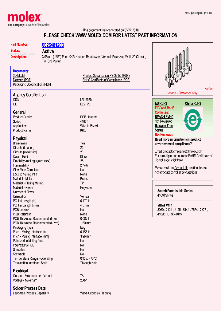 41681-A20A102_2593685.PDF Datasheet