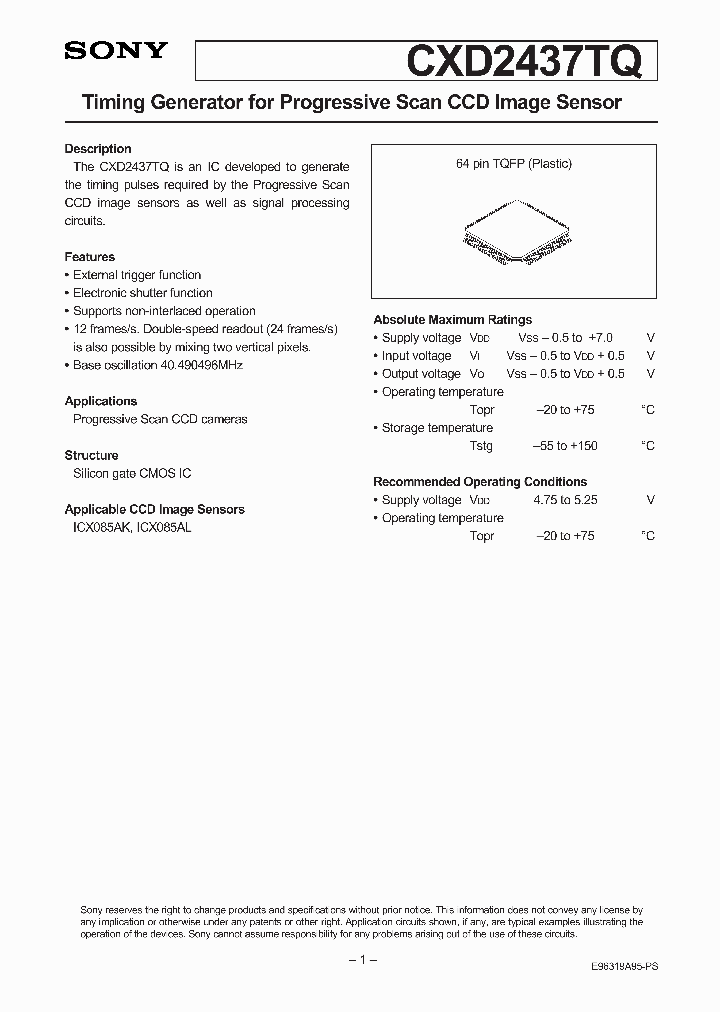 CXD2437TQ_2605297.PDF Datasheet