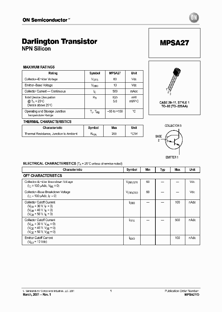 MPSA27-D_2612879.PDF Datasheet