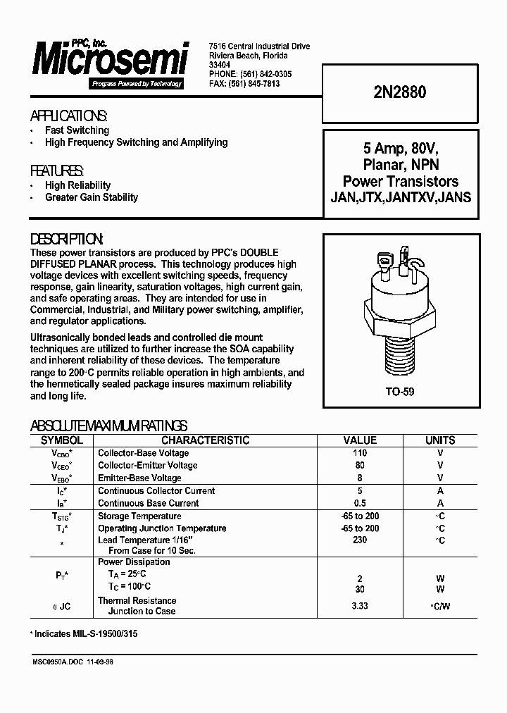 2N2880_2620014.PDF Datasheet