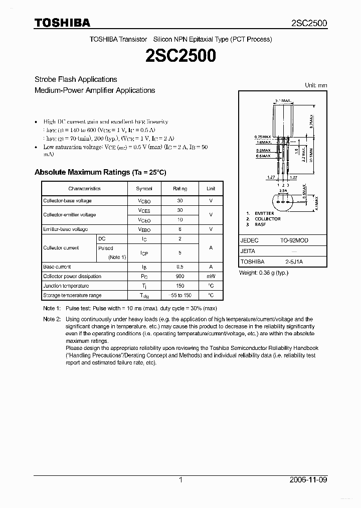 2SC2500_2620389.PDF Datasheet