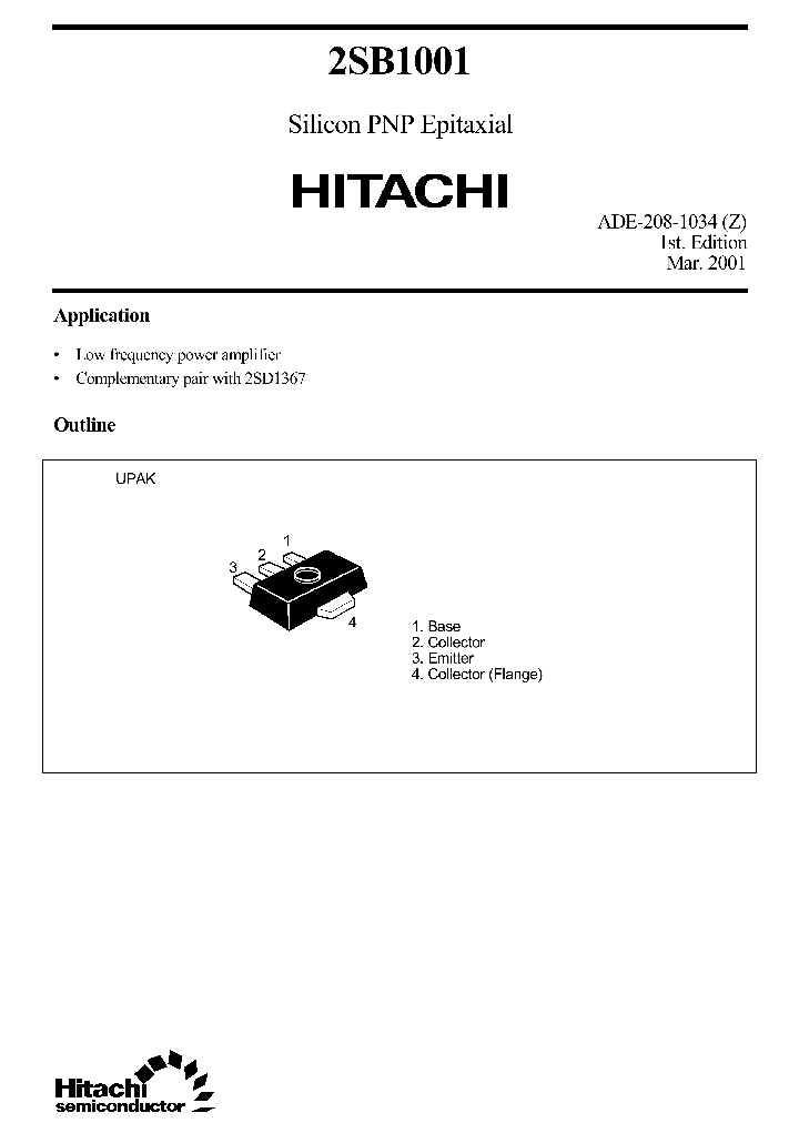 2SB1001BH_2640828.PDF Datasheet