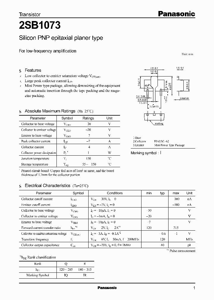 2SB1073R_2643147.PDF Datasheet
