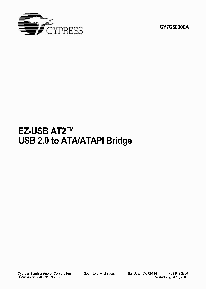 CY7C68300A-PVC_2664580.PDF Datasheet