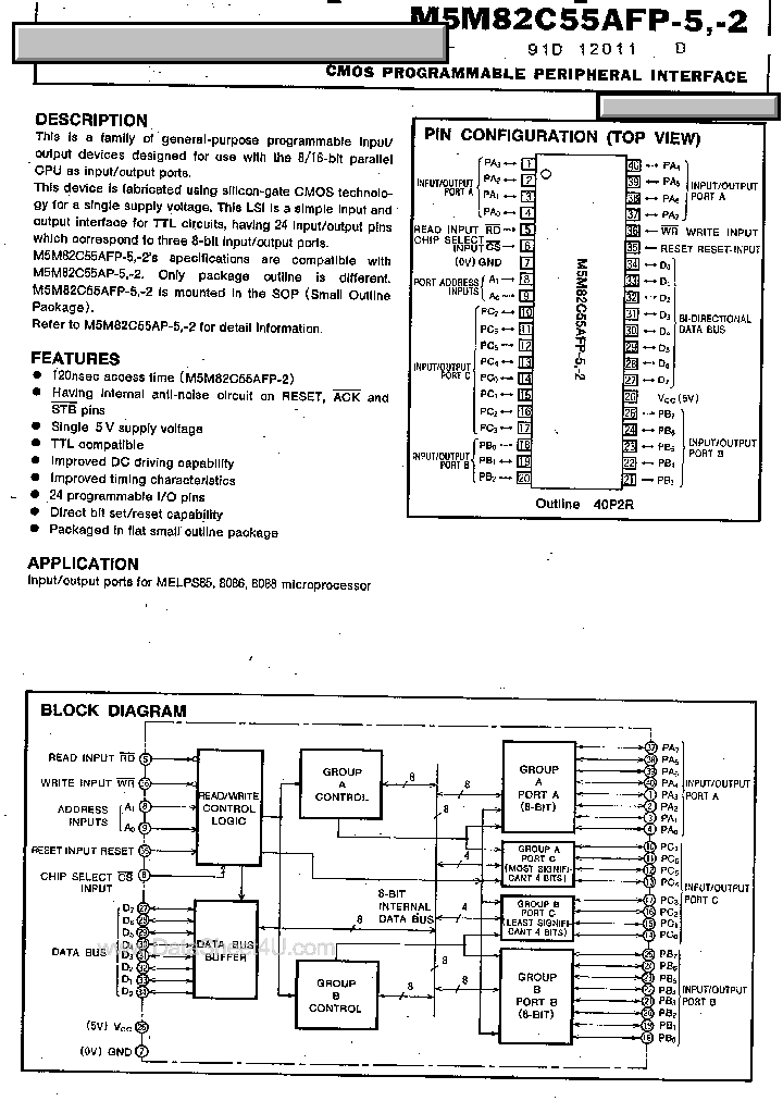M5M82C55AFP-2_2694467.PDF Datasheet