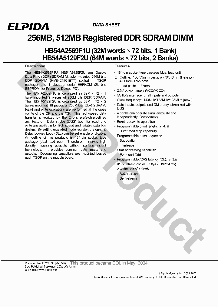 HB54A5129F2U-10B_2709751.PDF Datasheet