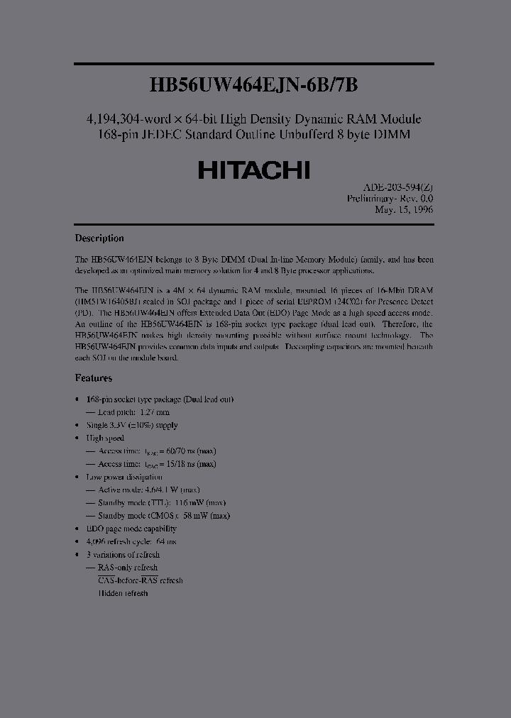 HB56UW464EJN-6B_2710426.PDF Datasheet