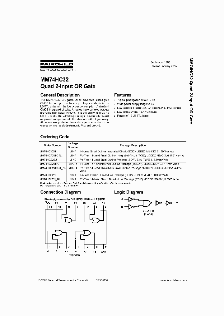 MM74HC32MTCXNL_2714321.PDF Datasheet