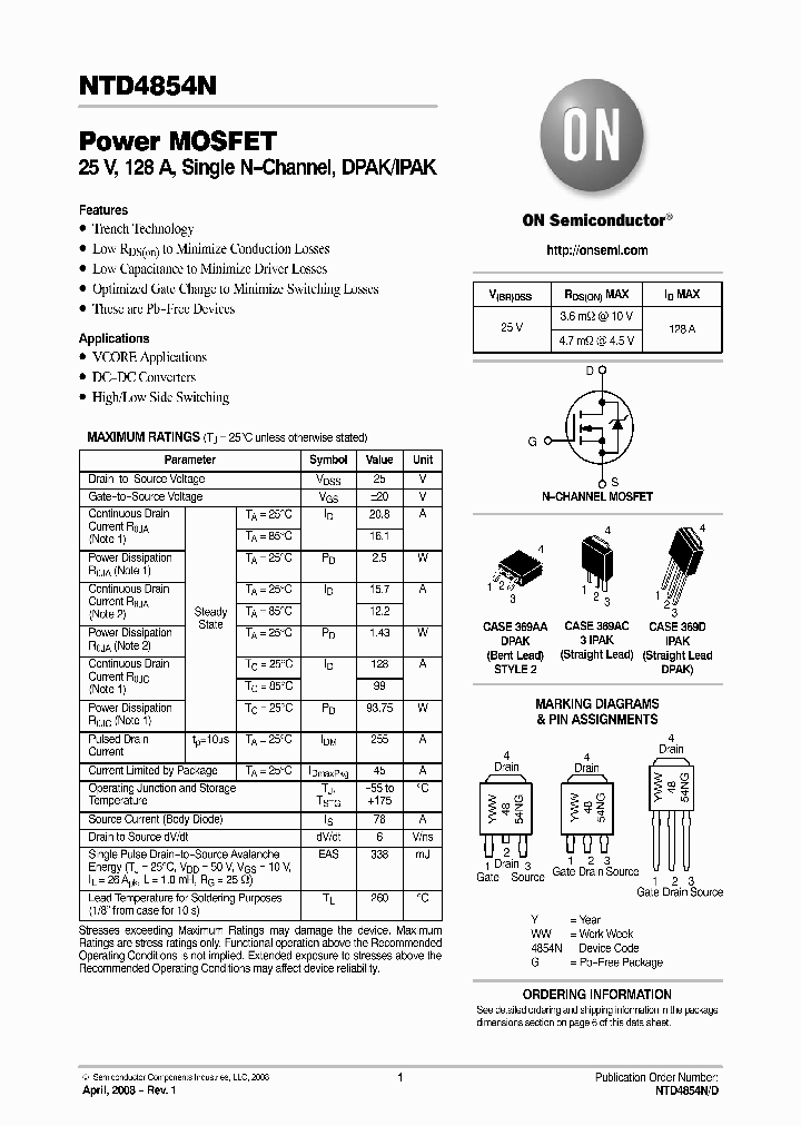 NTD4854N-35G_2721764.PDF Datasheet