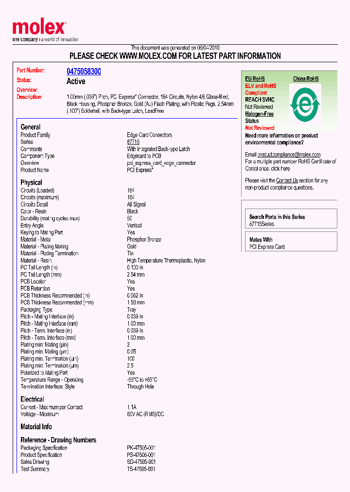 47505-8300_2740362.PDF Datasheet