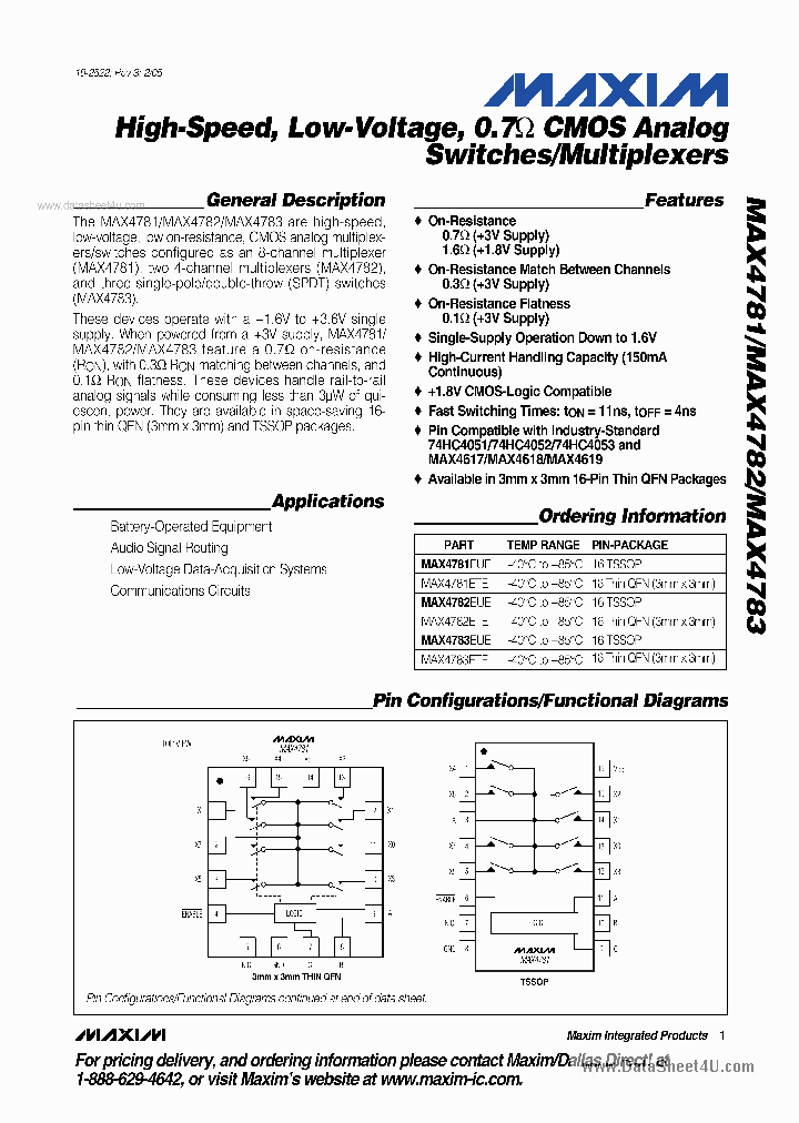 MAX4781_2749096.PDF Datasheet