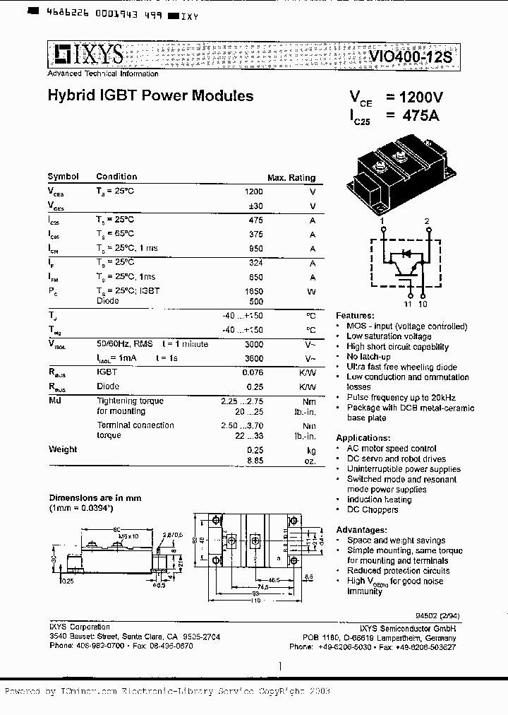 VIO400-12S_2754915.PDF Datasheet