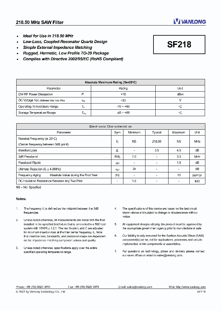 SF218_2761371.PDF Datasheet