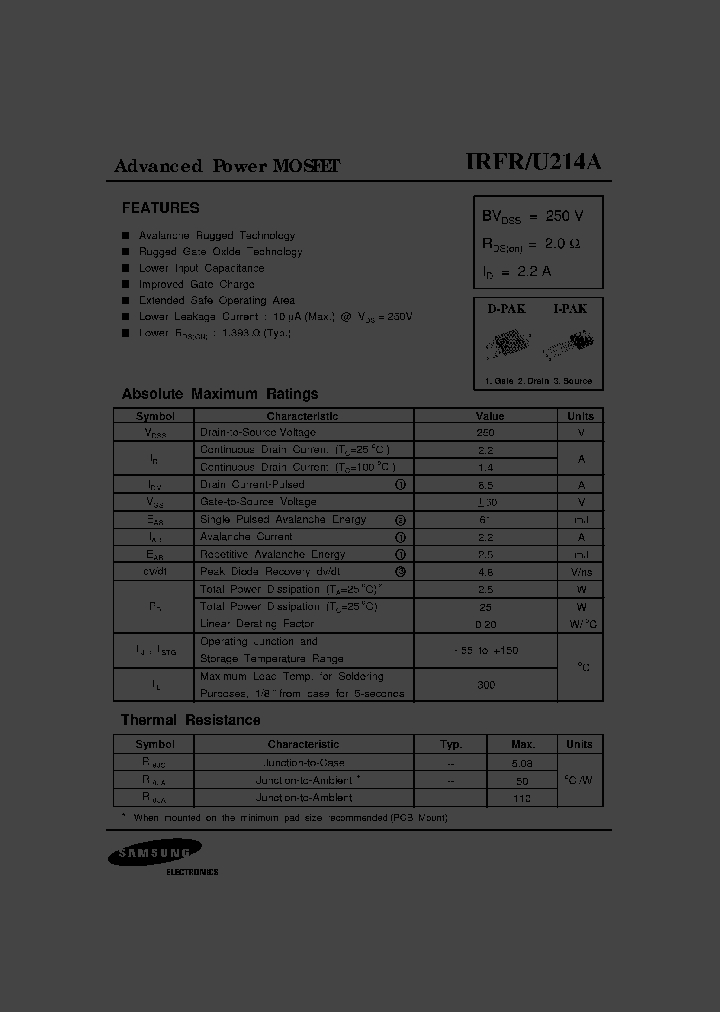 IRFU214A_2764492.PDF Datasheet