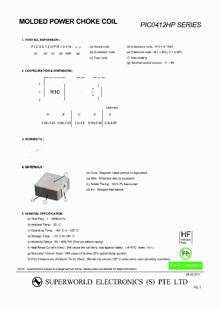 PIC0412HP100MN_2766844.PDF Datasheet