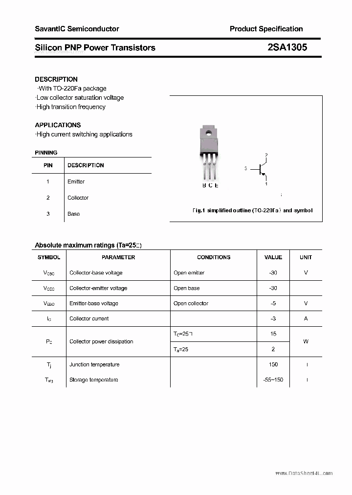 2SA1305_2769782.PDF Datasheet