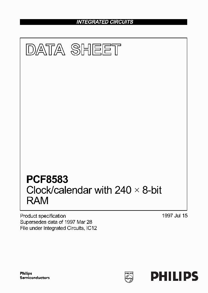 PCF8583TF5_2817066.PDF Datasheet