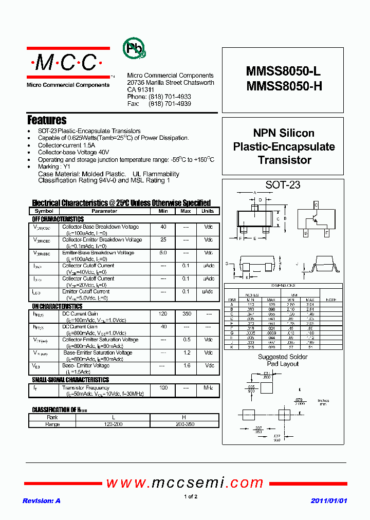 MMSS8050-H_2818402.PDF Datasheet