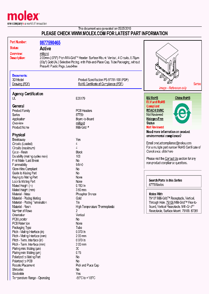 87759-0465_2822666.PDF Datasheet