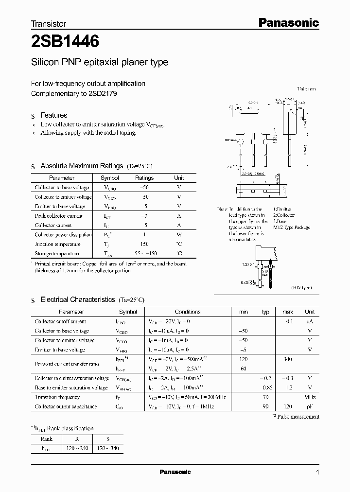 2SB1446S_2825285.PDF Datasheet