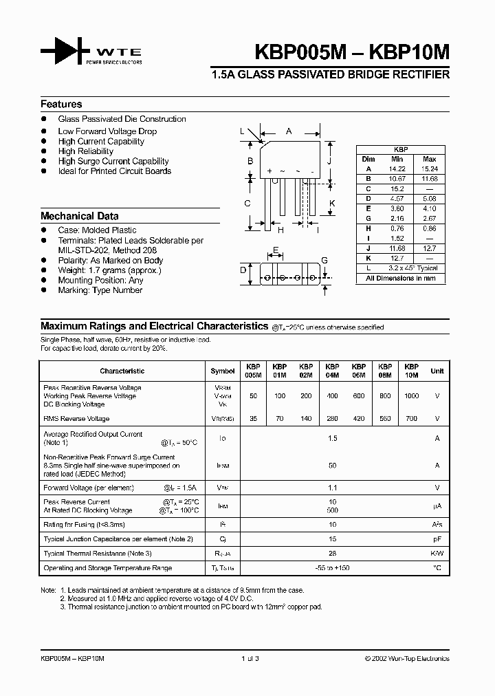 KBP005M_2829812.PDF Datasheet