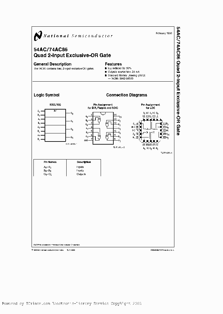 74AC86PCQR_2854676.PDF Datasheet