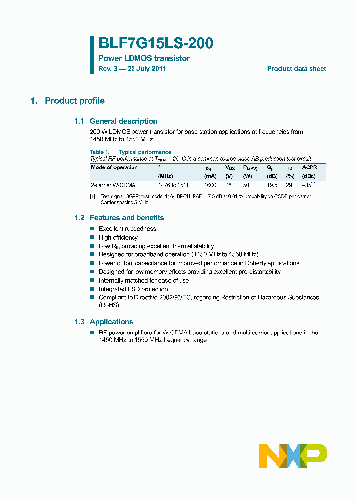 BLF7G15LS-200_2858835.PDF Datasheet