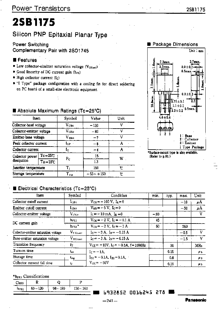 2SB1175P_2863697.PDF Datasheet