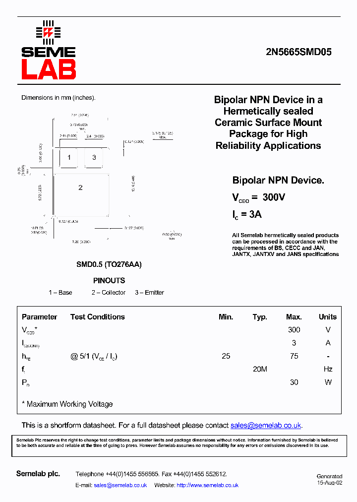 2N5665SMD05_2869265.PDF Datasheet
