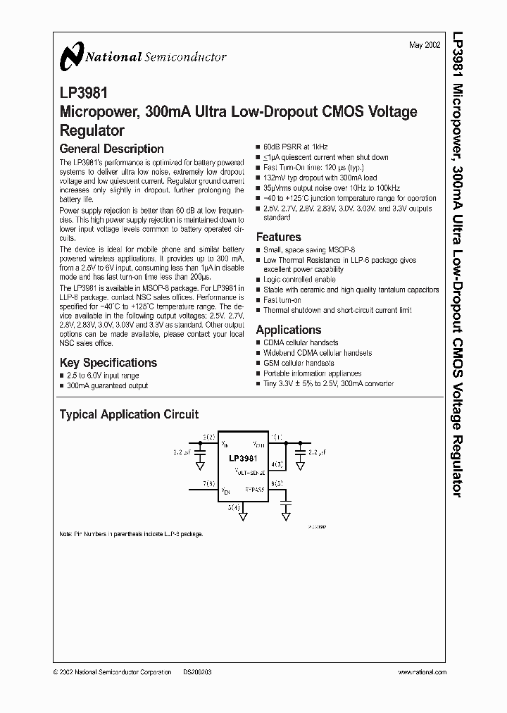 LP3981IMMX-25_2877417.PDF Datasheet