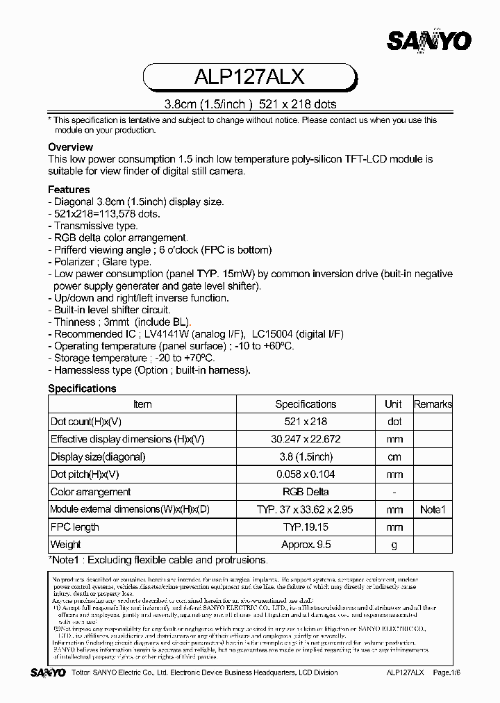 ALP127ALX_2877196.PDF Datasheet