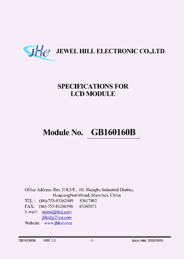 GB160160BNGABMUB-V00_2880511.PDF Datasheet