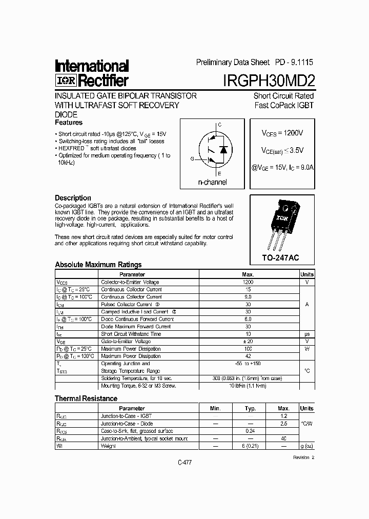 IRGPH30MD2_2883074.PDF Datasheet