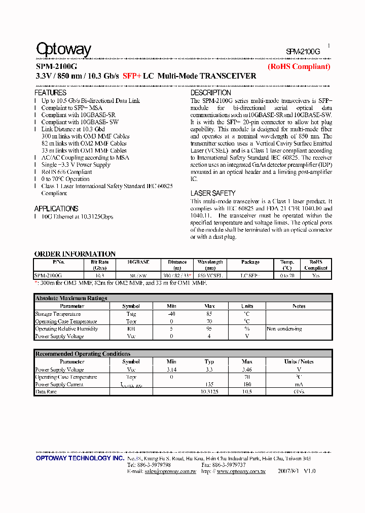 SPM-2100G_2894772.PDF Datasheet