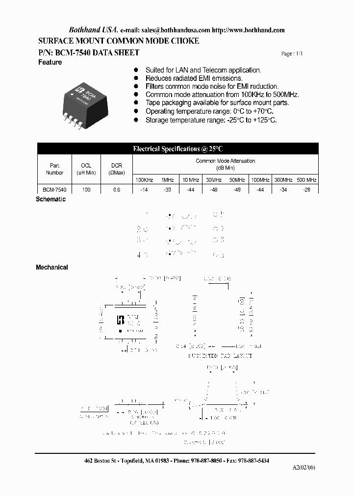 BCM-7540_2901438.PDF Datasheet