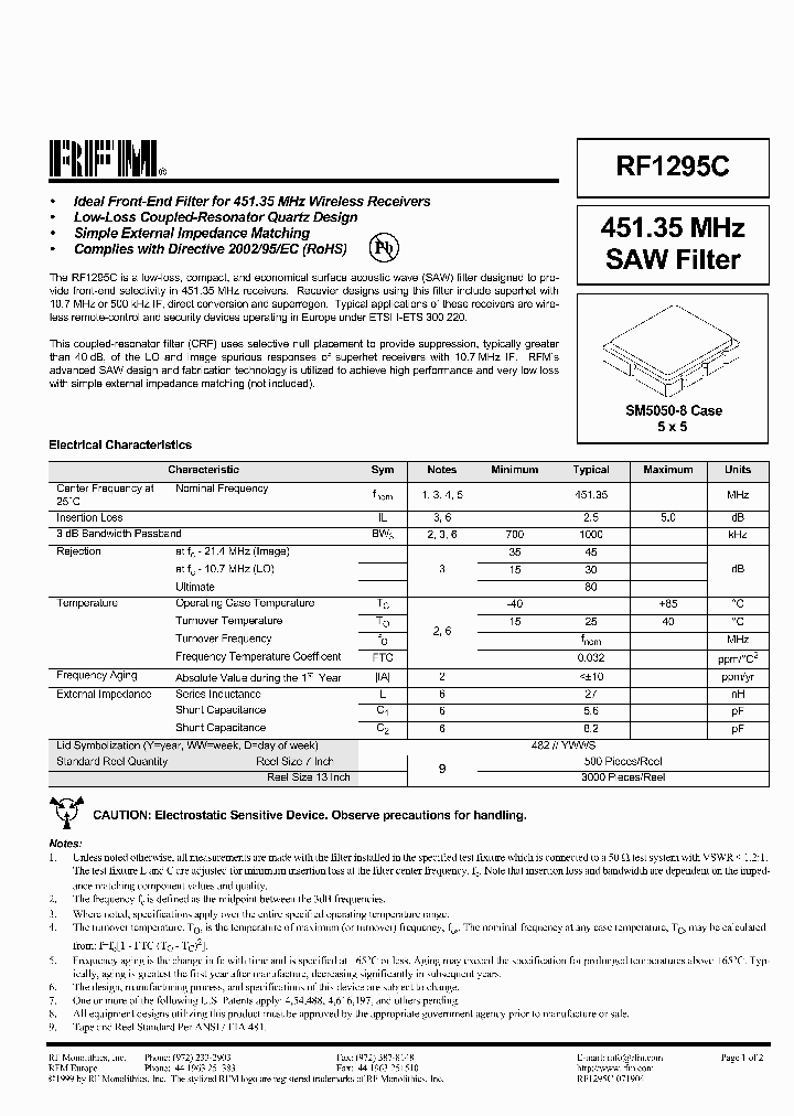 RF1295C_2915755.PDF Datasheet