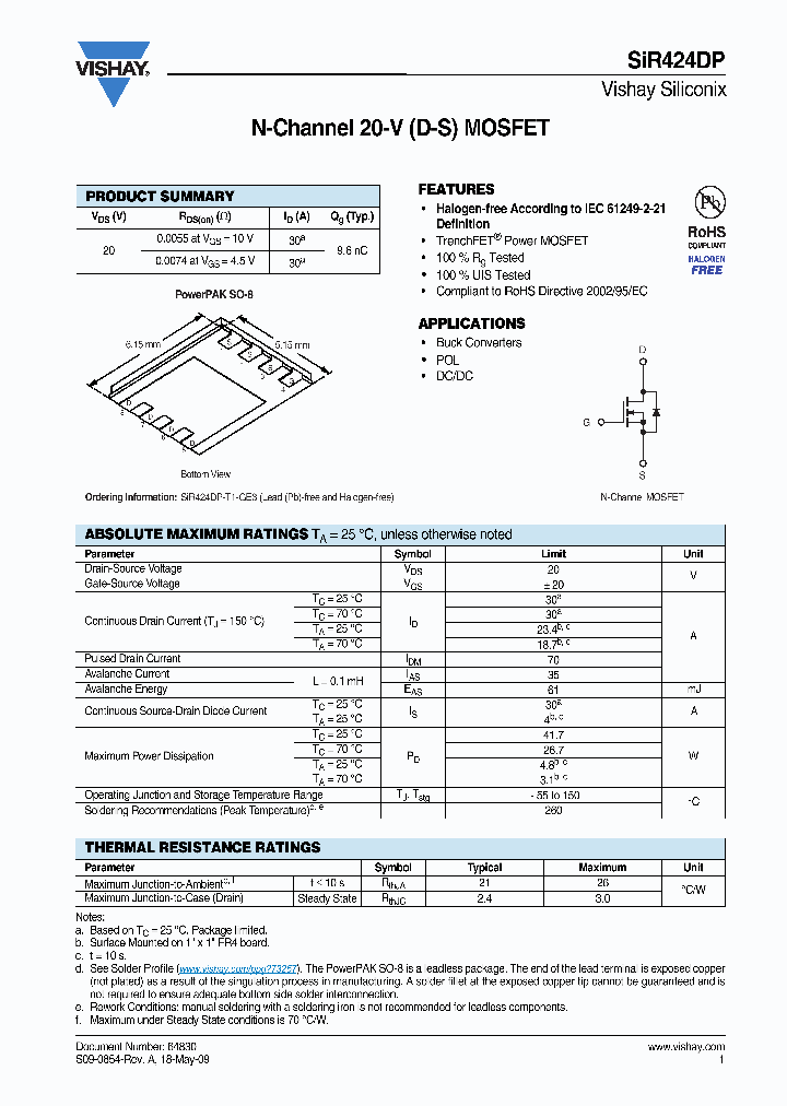SIR424DP_2926043.PDF Datasheet