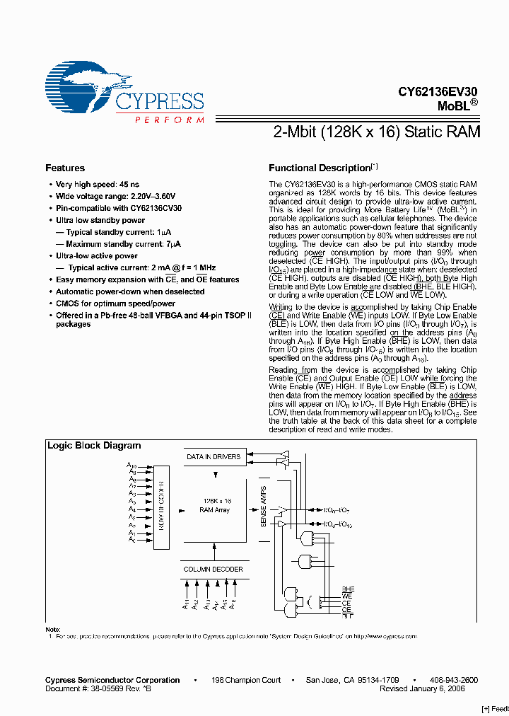 CY62136EV30LL-45BVXI_2941464.PDF Datasheet