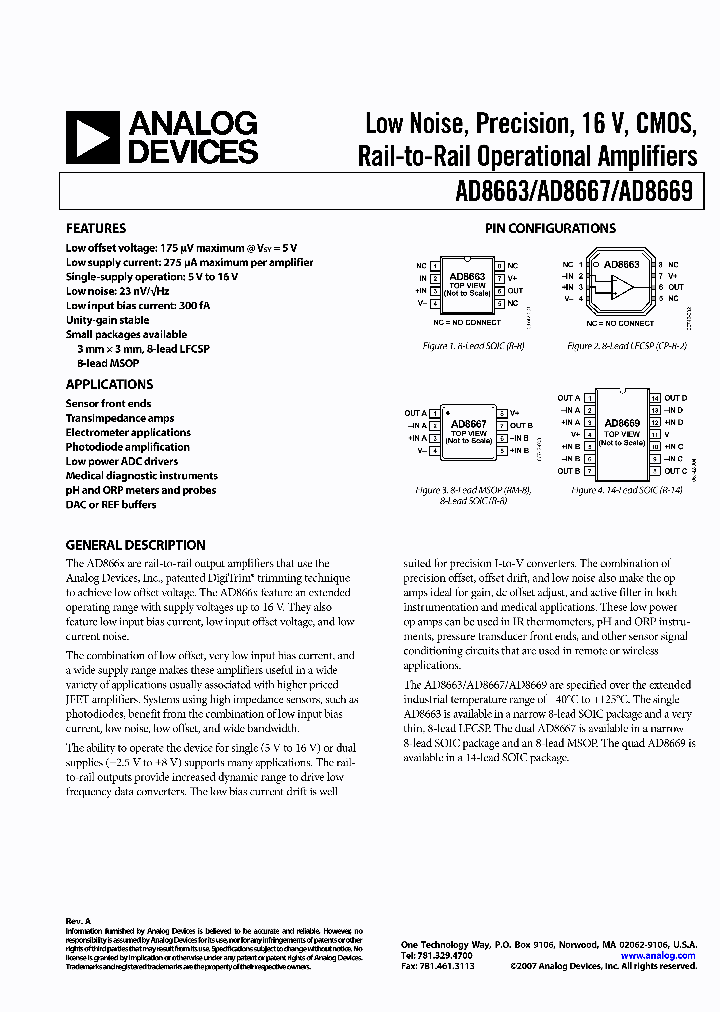 AD8663ACPZ-REEL1_2957401.PDF Datasheet