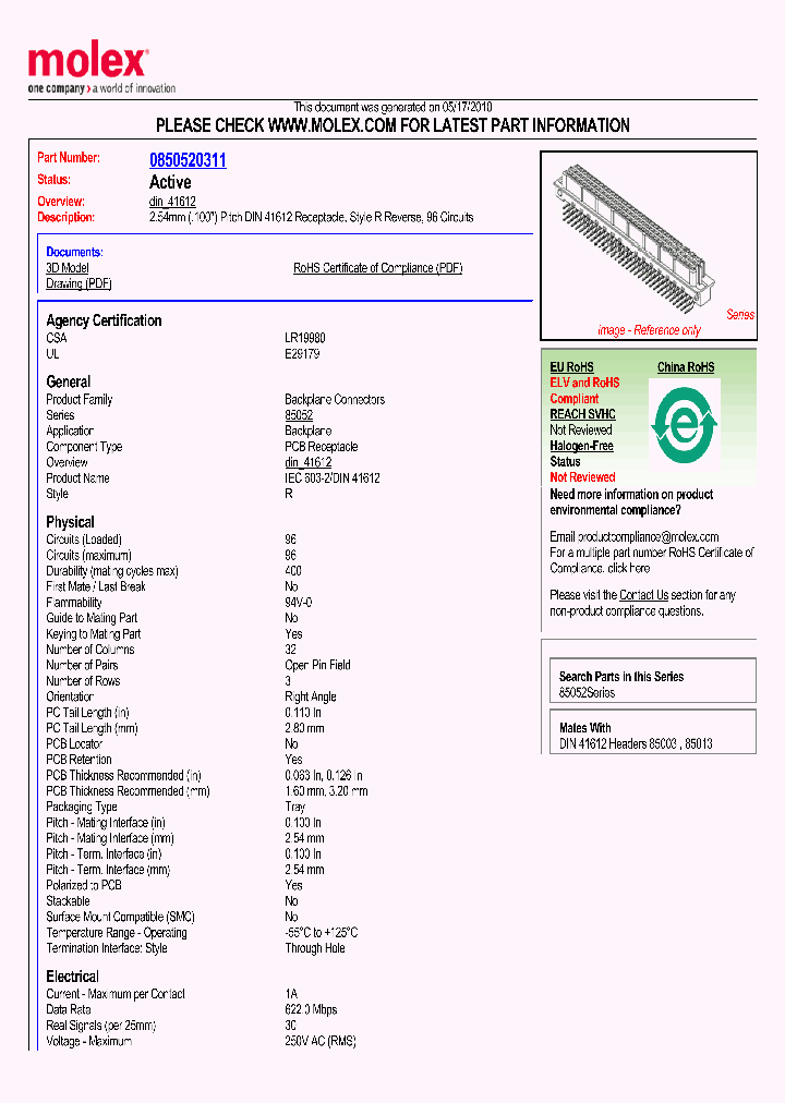 85052-0311_2973566.PDF Datasheet