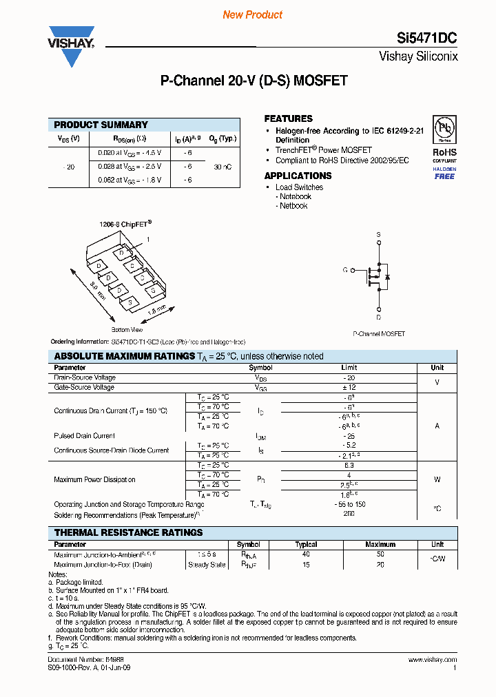 SI5471DC-T1-GE3_2983655.PDF Datasheet