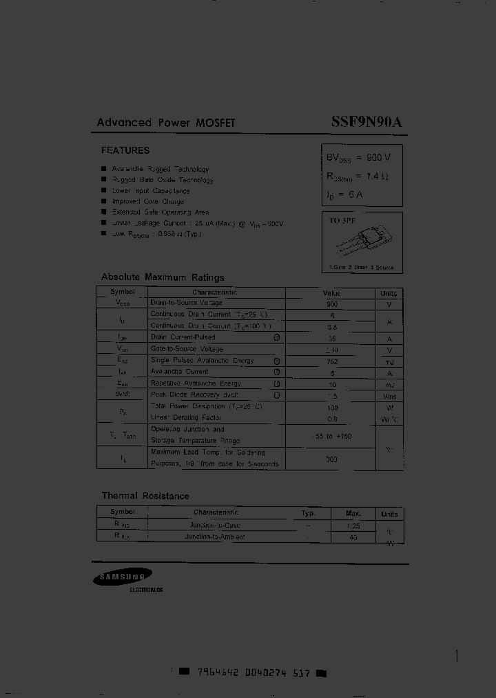 SSF9N90A_2987385.PDF Datasheet
