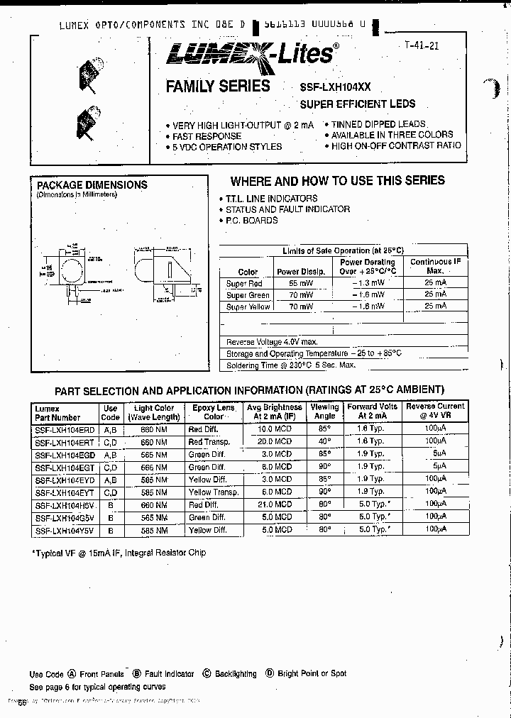 SSF-LXH104G5V_2986829.PDF Datasheet