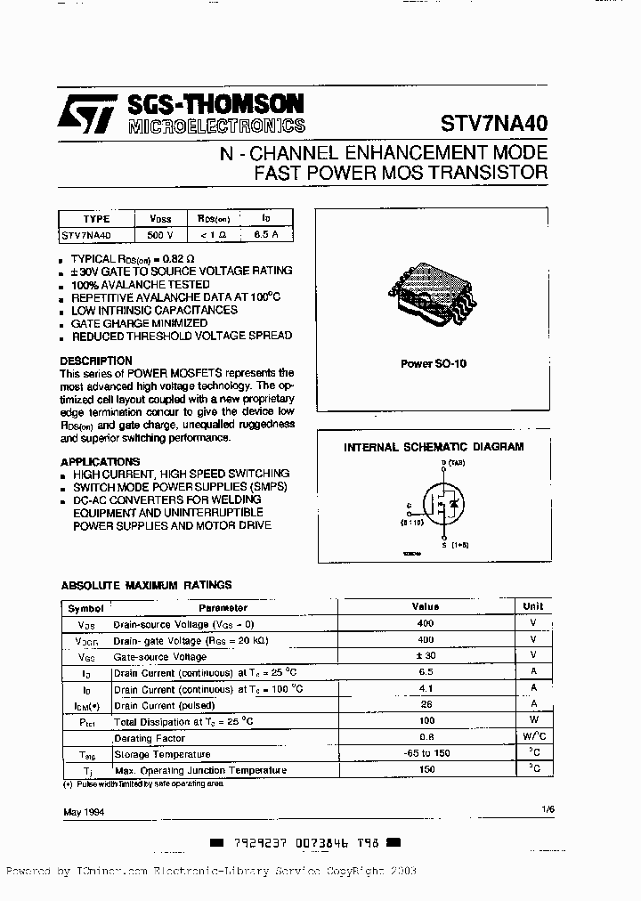 STV7NA40_3006781.PDF Datasheet