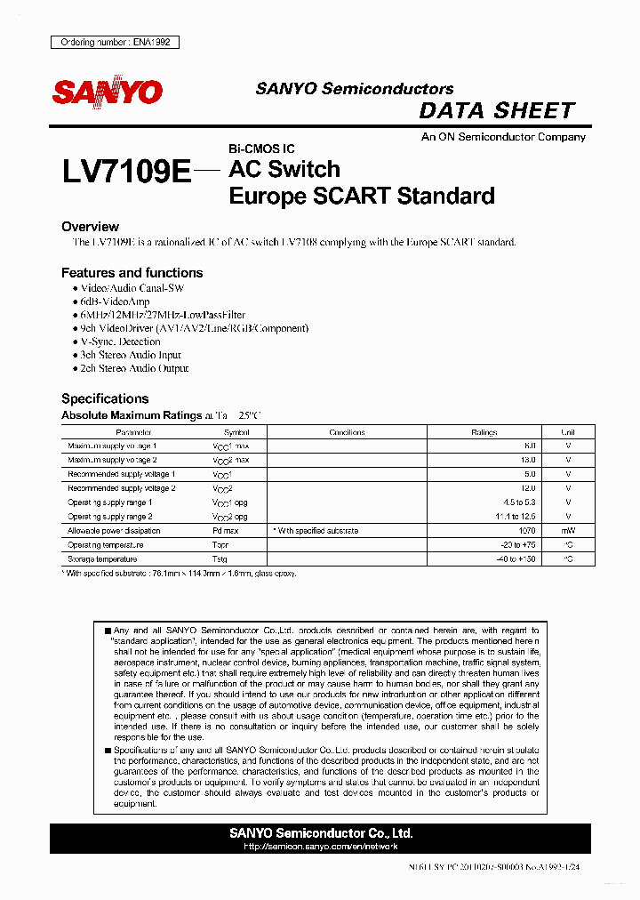 LV7109E_3010341.PDF Datasheet