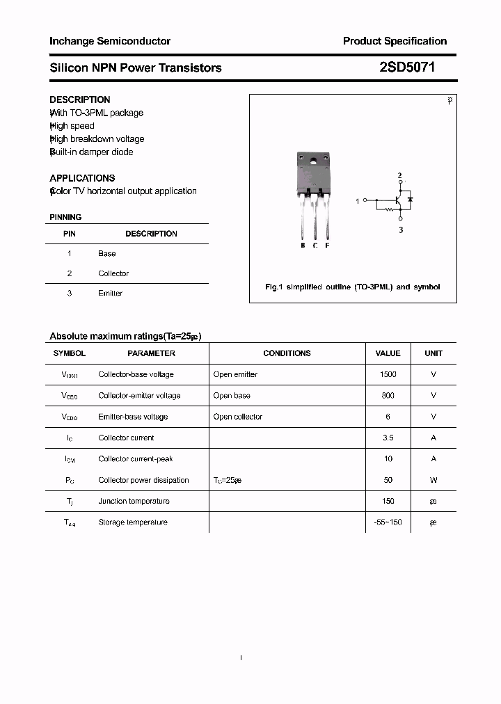 2SD5071_3013432.PDF Datasheet