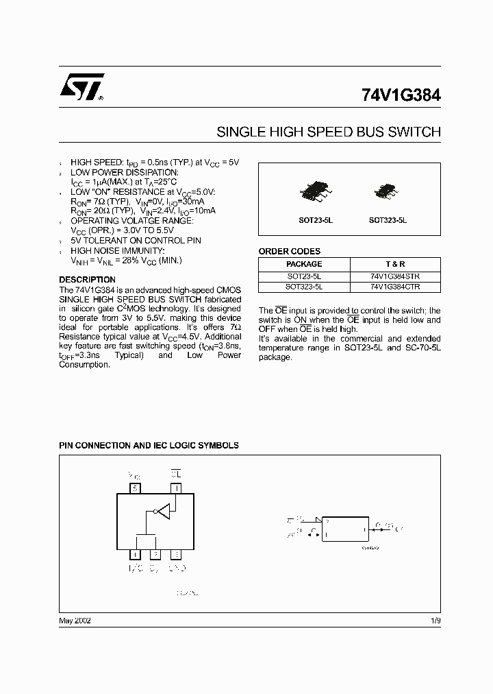 74V1G384CTR_3023306.PDF Datasheet