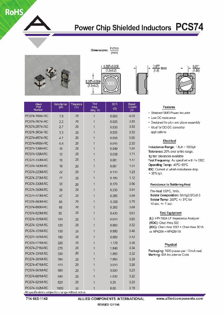 PCS74-150M-RC_3020574.PDF Datasheet