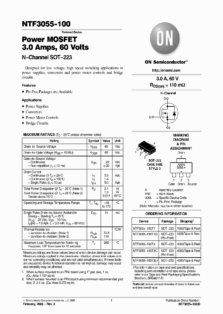 NTF3055-100_3022657.PDF Datasheet